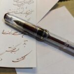 خودنویس خوشنویسی شیشه‌ای پیستونی