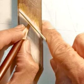 تیز کردن چاقوی قلمتراش و آموزش تراش قلم استاد محمد شهبازی